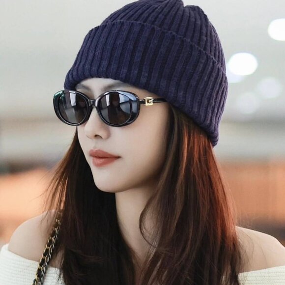 Gucci GG1684SA 002 Oval Sunglasses - Shiny Black/Grey main image 9